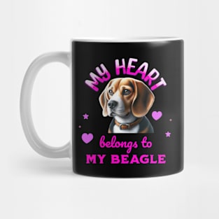 My Heart Belongs to My Beagle Dog Mug
